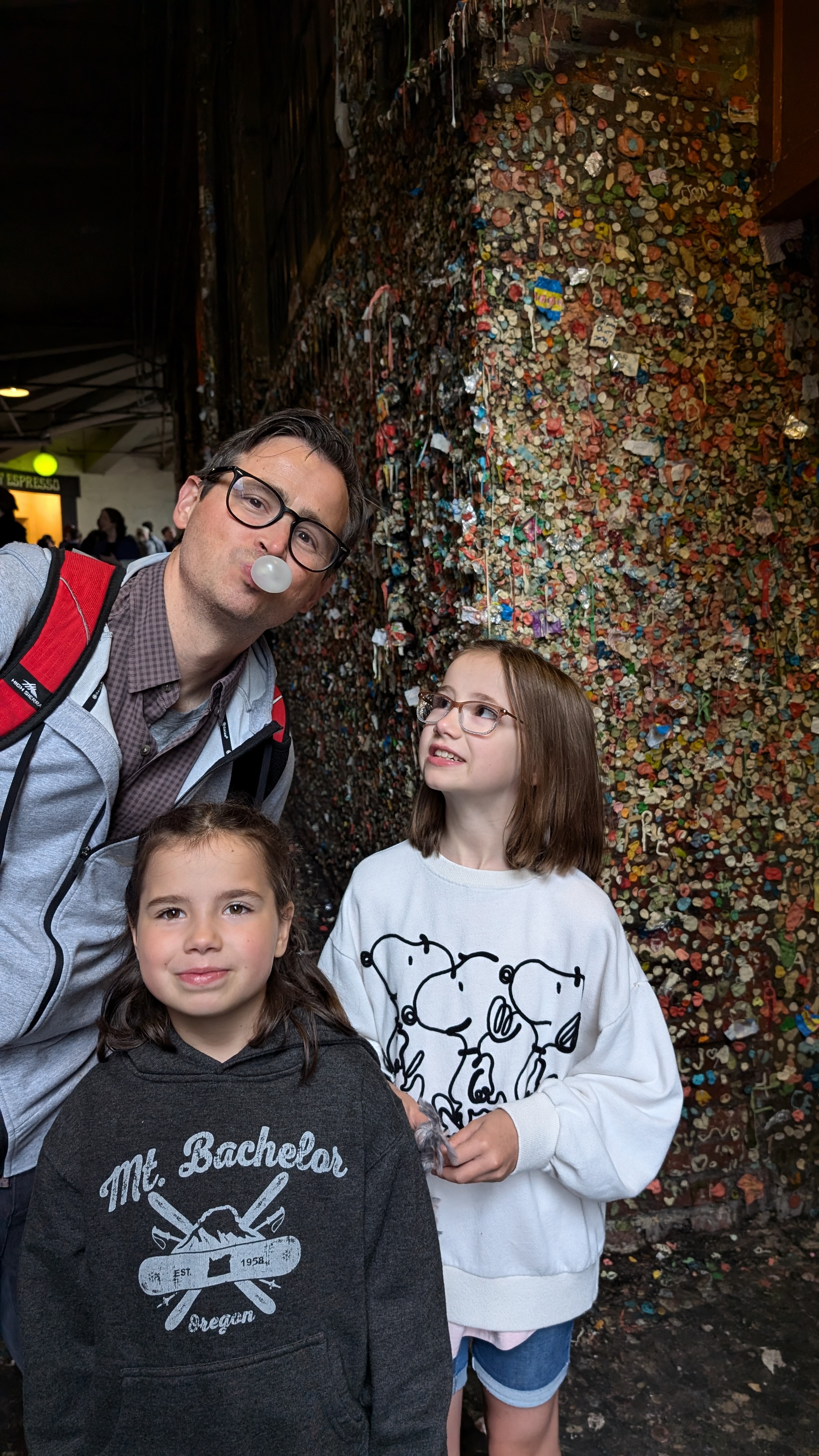 At the gum wall